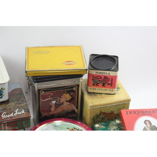 455 - 30 x Assorted Vintage ADVERTISING TINS Inc OXO, Maynards, Tea Etc