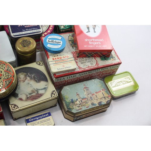 455 - 30 x Assorted Vintage ADVERTISING TINS Inc OXO, Maynards, Tea Etc