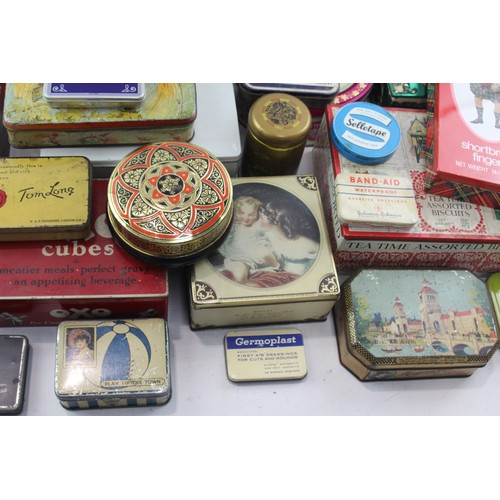 455 - 30 x Assorted Vintage ADVERTISING TINS Inc OXO, Maynards, Tea Etc