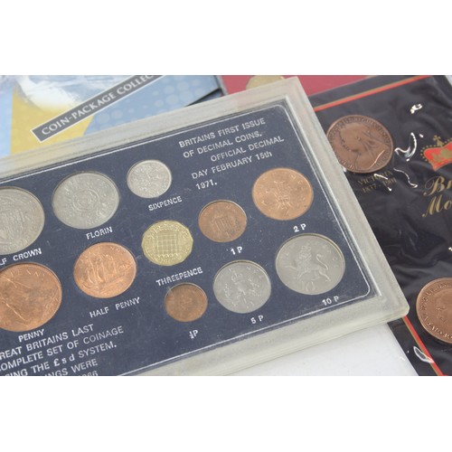 611 - COMMEMORATIVE COIN SETS 14 Crown Collection 1967 Year Type Scout Jubilee Decimal