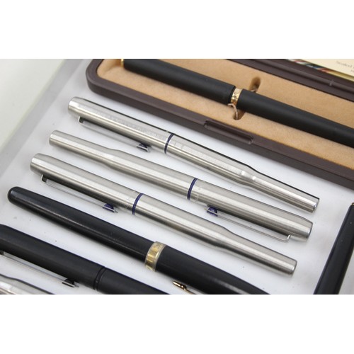 619 - 14 x Assorted PARKER Rollerball / Felt Pens Inc Vintage, 25, Arrow, Boxed Etc