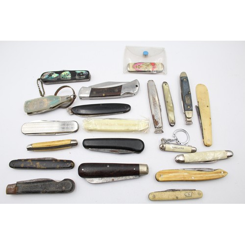 617 - 20 x Vintage Assorted Small Pocket KNIVES Inc Smokers Knives, Pen Knives Etc