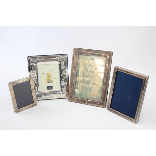 627 - 4 x Vintage Hallmarked .925 STERLING SILVER Photo Frames (779g)