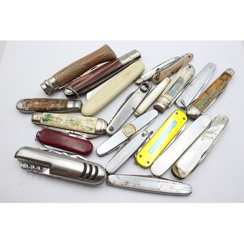 630 - 20 x Vintage Assorted Small Pocket KNIVES Inc Smokers Knives, Pen Knives Etc