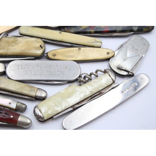 626 - 20 x Vintage Assorted Small Pocket KNIVES Inc Smokers Knives, Pen Knives Etc