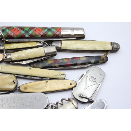 626 - 20 x Vintage Assorted Small Pocket KNIVES Inc Smokers Knives, Pen Knives Etc