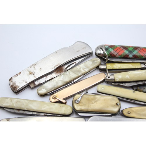 626 - 20 x Vintage Assorted Small Pocket KNIVES Inc Smokers Knives, Pen Knives Etc