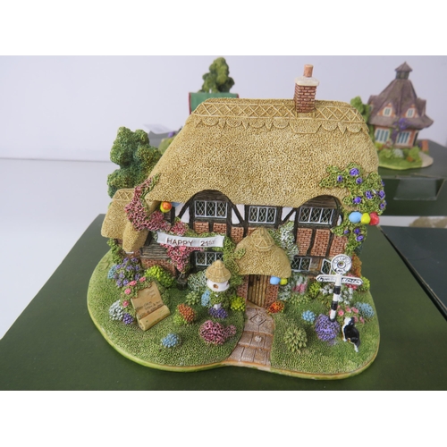 10 - 4 x LILLIPUT LANE TRAVELLERS, REST HAPPY 21ST, TRICK OR TREAT AND THE REST HOUSE