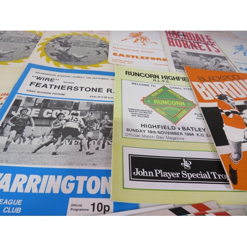19 - 50 x MOSTLY 1970'S RUGBY PROGRAMMES