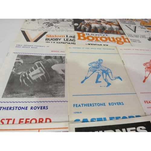 21 - 50 x MOSTLY 1970'S RUGBY PROGRAMMES