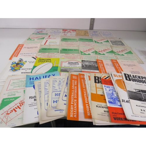 22 - 50 x MOSTLY 1960'S RUGBY PROGRAMMES