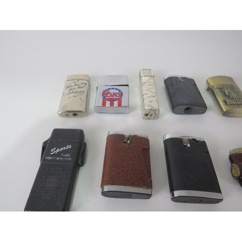 35 - 20 x ASSORTED VINTAGE AND NOVELTY LIGHTERS INCLUDES GIVENCHY