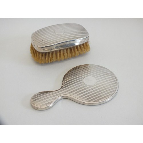 14 - STERLING SILVER BRUSH AND COMB BIRMINGHAM HALLMARKS