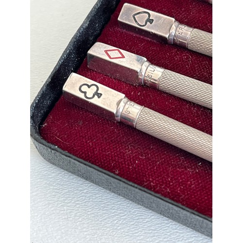 38 - BOXED SET OF FOUR STERLING SILVER BRIDGE PENCILS