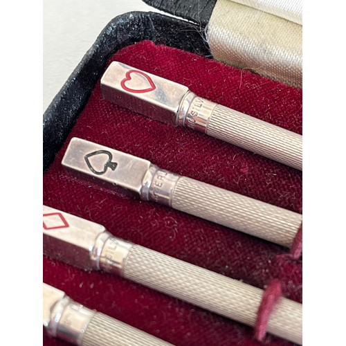 38 - BOXED SET OF FOUR STERLING SILVER BRIDGE PENCILS