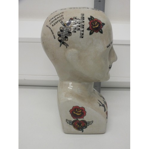 53 - CERAMIC PHRENOLOGY HEAD