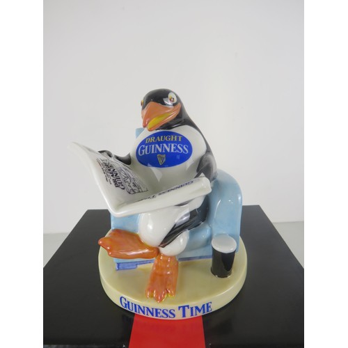 21 - ROYAL DOULTON GUINNESS PENGUIN FIGURINE LIMITED EDDITION NUMBER 0244 OF 950, YEAR 2008, INCLUDES BRO... 