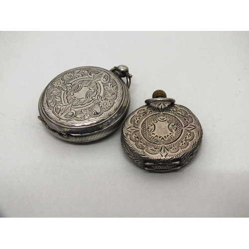 10 - 3 x VINTAGE SILVER POCKET WATCHES