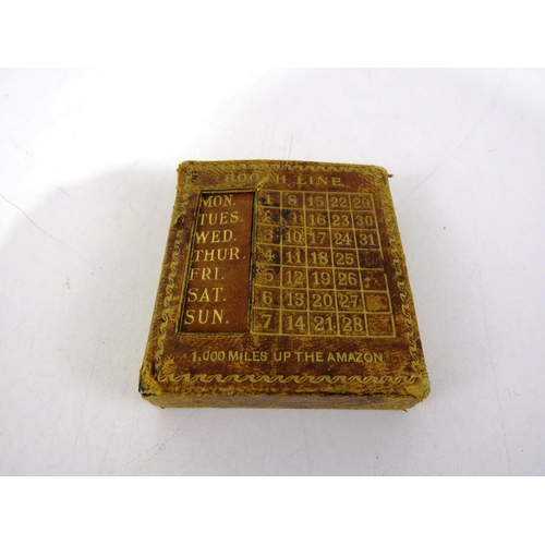 163 - ANTIQUE BOOTH SHIPPING LINE POCKET CALENDAR