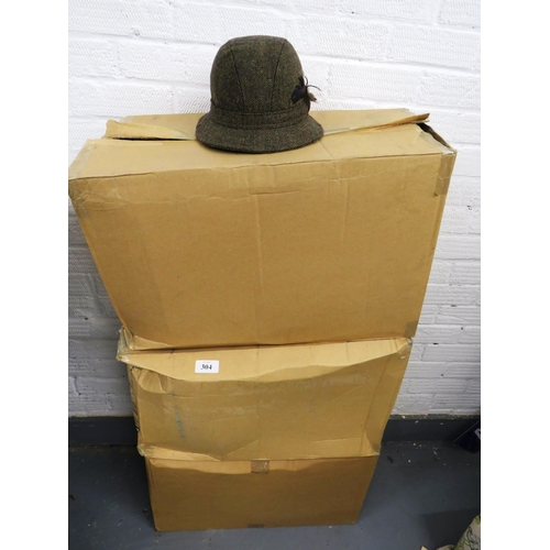 304 - 3 x BOXES OF TRILBY HATS