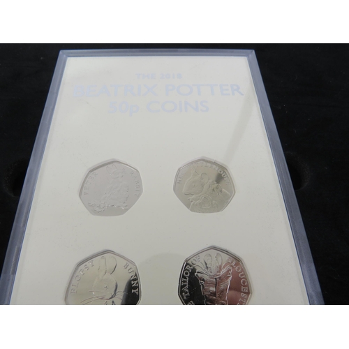 THE 2018 BEATRIX BOTTER 50p COIN SET BOXED WITH CERTIFICATES