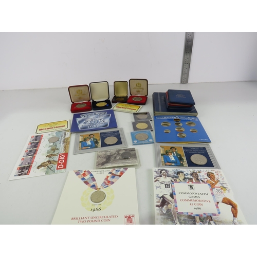 435 - COINS and COIN SETS INCLUDES GREAT BRITAIN COIN ALBUMS, CASED COINS, PROOF SETS ETC