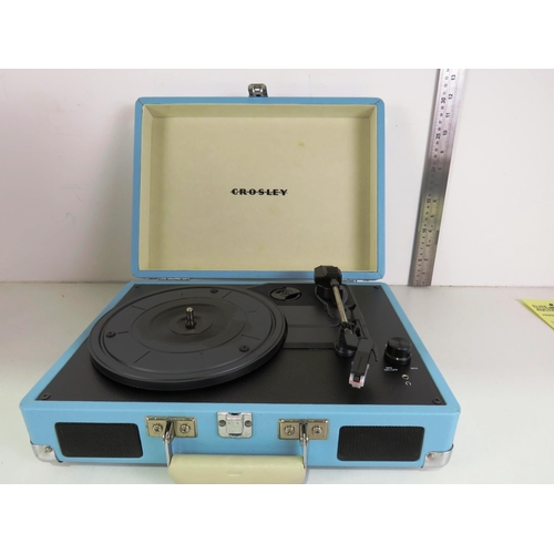 309 - CROSSLEY PORTABLE RECORD PLAYER - UNUSED