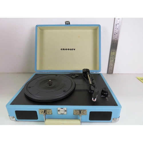 309 - CROSSLEY PORTABLE RECORD PLAYER - UNUSED