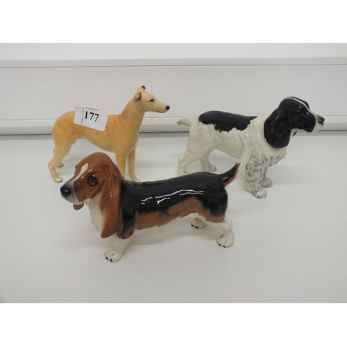 177 - 3 x BESWICK DOGS