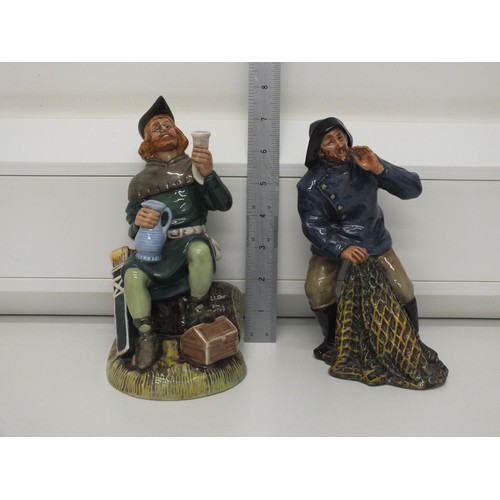 185 - 2 x ROYAL DOULTON FIGURES SEAR HARVEST HN 2257 ROBIN HOOD HN 2773