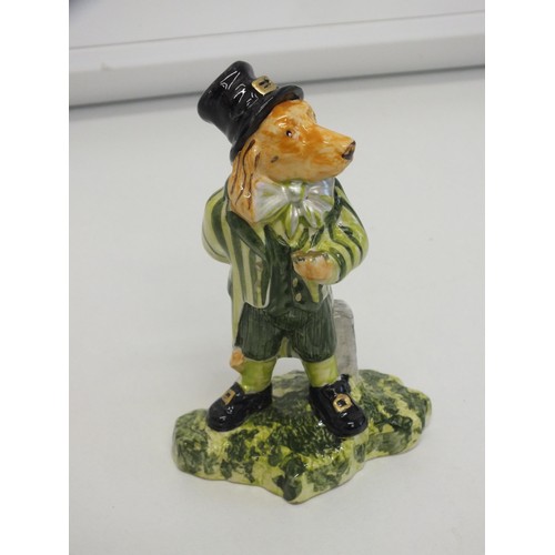 189 - ANITA HARRIS IRISH HOUND DOG L/E 4/10 SIGNED IN GOLD