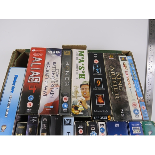 355 - BOX OF 30 COMPLETE DVD BOXSETS