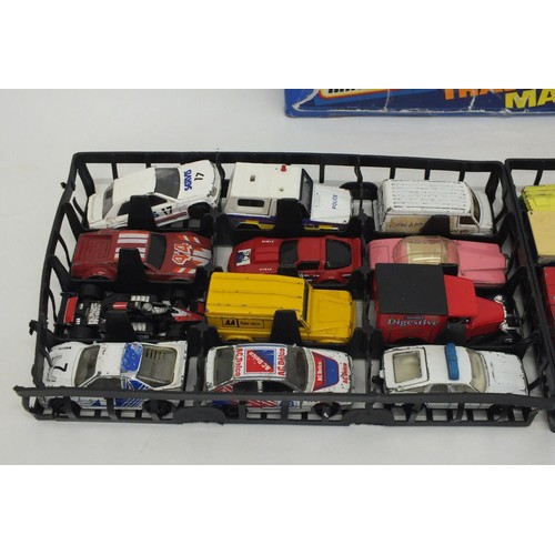 233 - 1981 MATCHBOX CARRYCASE WITH DIECAST VEHICLES INCLUDES MATCHBOX, ERTL, LESNEY etc