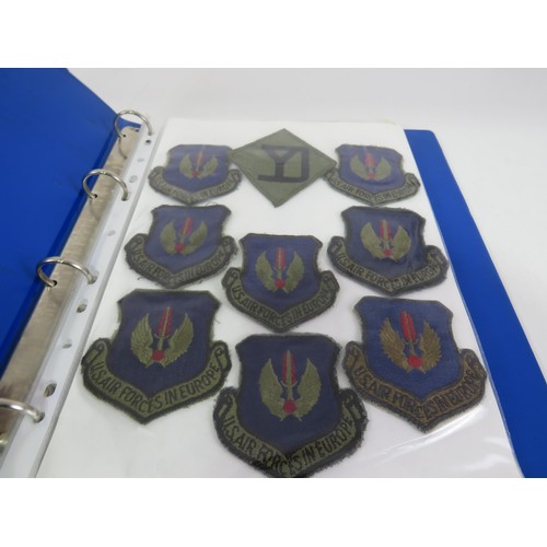 153 - ALBUM OF US AIR FORCE CLOTH BADGES