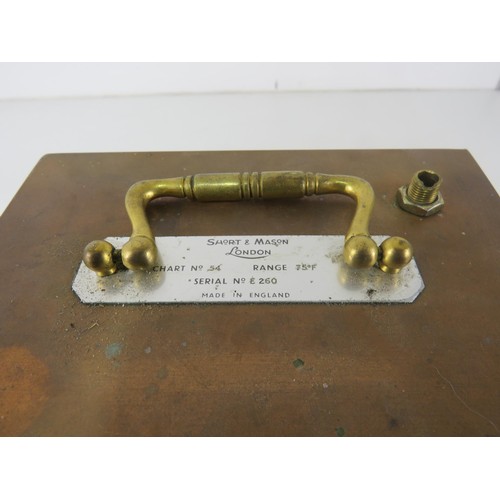 104 - ANTIQUE SHORT & MASON BAROGRAPH