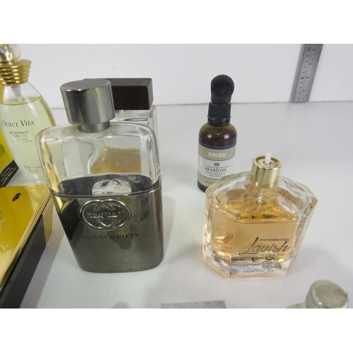 111 - COLLECTION OF GENTS/LADIES AFTERSHAVE / PERFUME PART USED