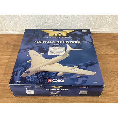 45 - CORGI MODEL PLANE- HP VICTOR K2 'LUSTY LINDA' XL231- MODEL NUMBER AA31602