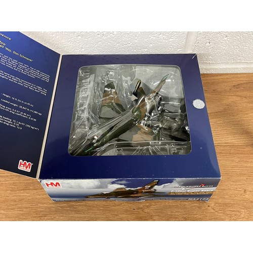 56 - HOBBY MASTER F-110D SUPER SABRE MODEL PLANE AND HELICOPTER -MODEL NUMBER HA2102