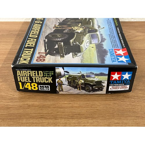 150 - TAMIYA US 2.5 TON 6X6 AIRFIELD FUEL TRUCK - PLASTIC MODEL KIT- KIT NUMBER 32575