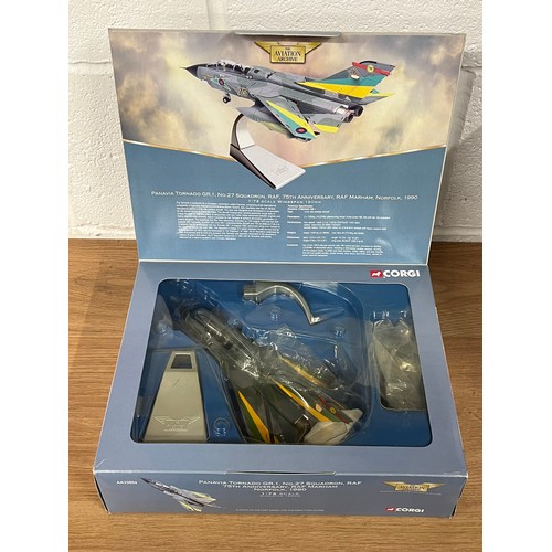 170 - CORGI PANAVIA TORNADO GR.1 NO.27 SQUADRON LIMITED EDITION MODEL PLANE- MODEL NUMBER AA33604