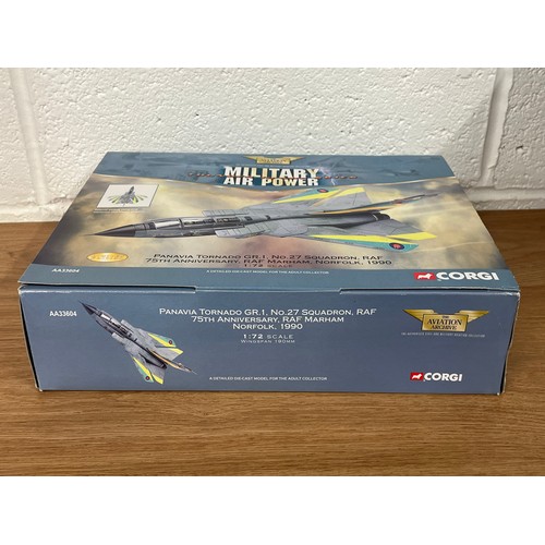 170 - CORGI PANAVIA TORNADO GR.1 NO.27 SQUADRON LIMITED EDITION MODEL PLANE- MODEL NUMBER AA33604