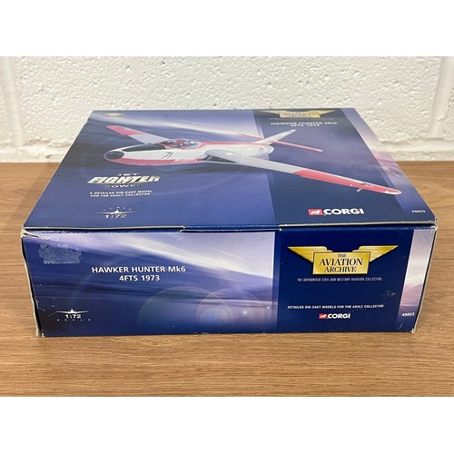 175 - CORGI HAWKER HUNTER MK6 MODEL PLANE- MODEL NUMBER 49803