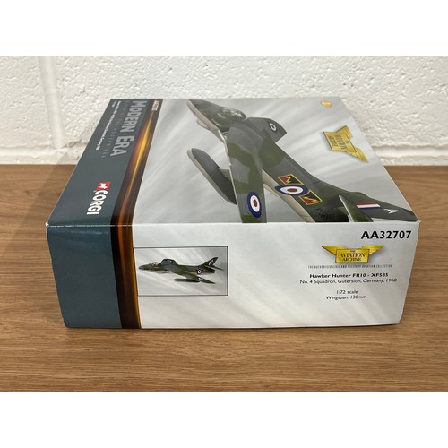 178 - CORGI HAWKER HUNTER FR10 XF585 MODEL PLANE- MODEL NUMBER AA32707