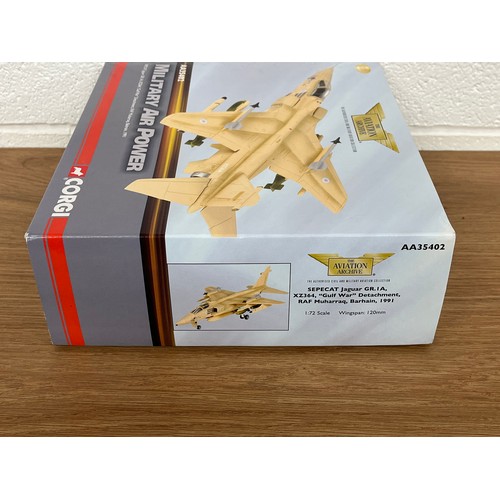 184 - CORGI SEPECAT JAGUAR GR.1 A XZ354 'GULF WAR' MODEL PLANE- MODEL NUMBER AA35402