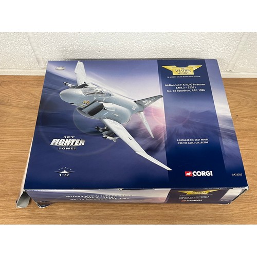 187 - CORGI MCDONNELL F-4J (UK) PHANTOM F.MK.3- ZE361 MODEL PLANE- MODEL NUMBER AA33202