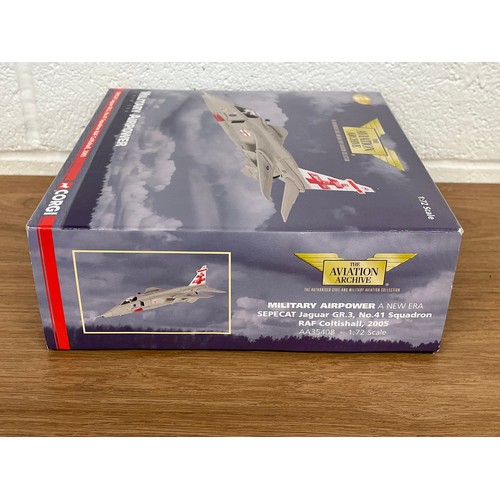 188 - CORGI SEPECAT JAGUAR GR.3 RAF COLTISHAW 2005 MODEL PLANE- MODEL NUMBER AA35408