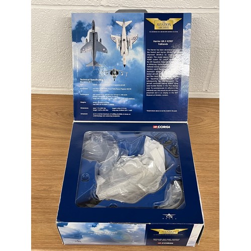 192 - CORGI HARRIER GR.3 XZ997 FALKLANDS MODEL PLANE- MODEL NUMBER AA32401