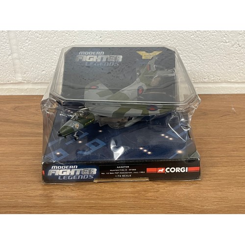 196 - CORGI HUNTER F.MK6- XF383 MODEL PLANE- MODEL NUMBER AA32709