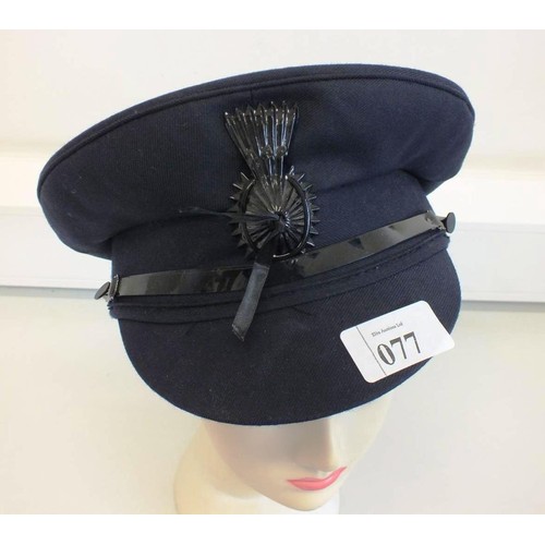 77 - WW2 MILITARY NAVY CHAUFFEURS PEAKED HAT