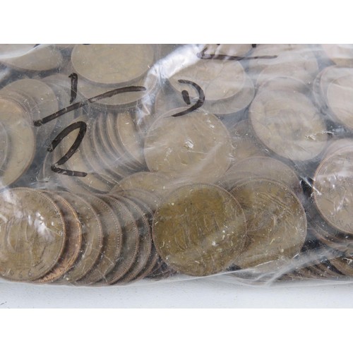 445A - 2 x BAGS OF OLD COPPER COINS